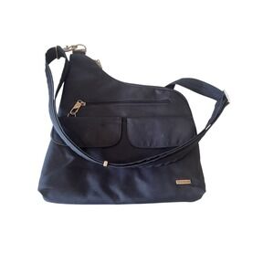Travelon Black Anti Theft Classic East/West Small RFID Crossbody Purse